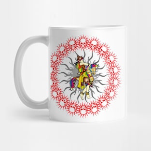 Indonesian Traditional Dance - Jaranan with circle skull Mug